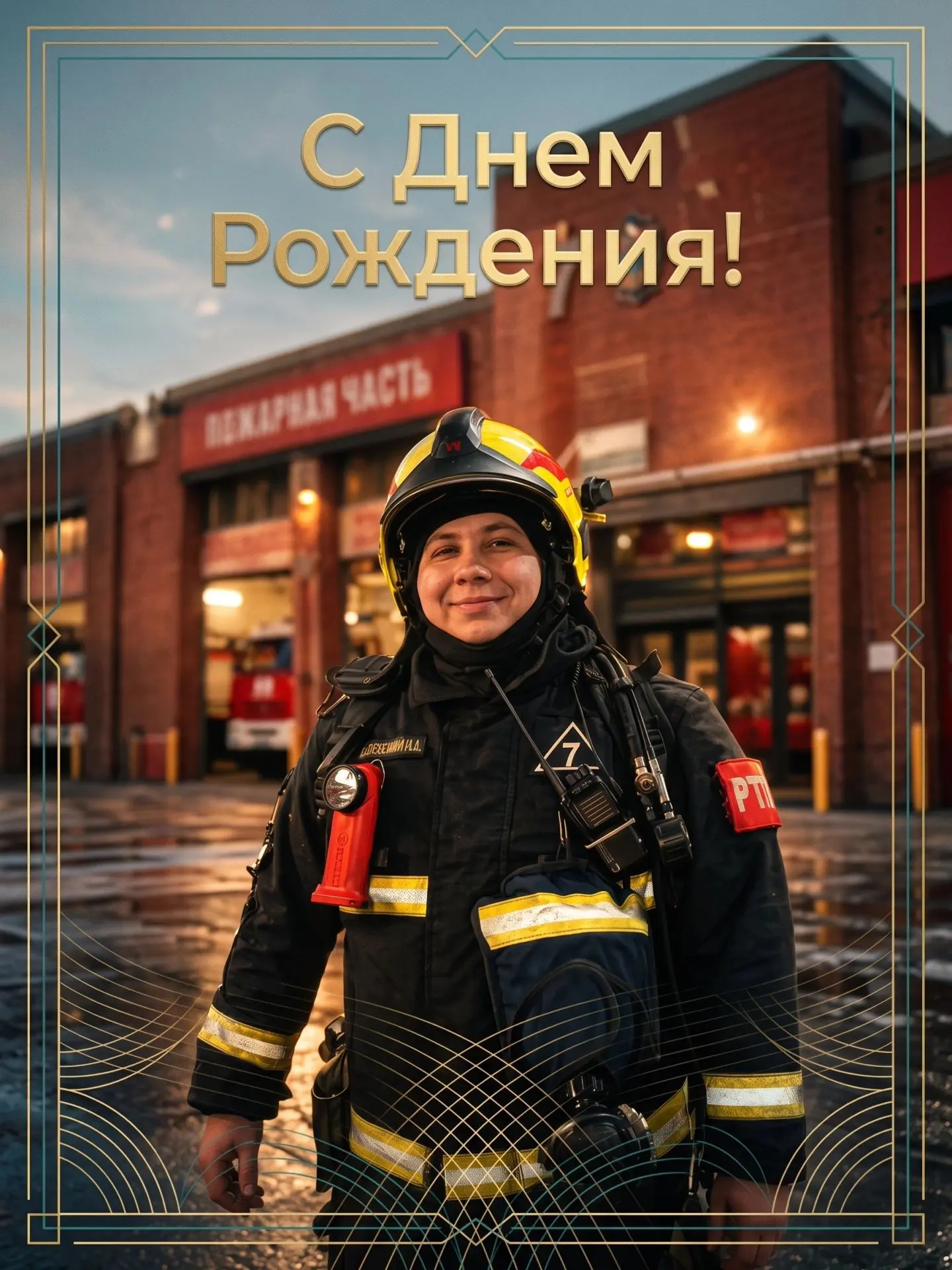 🎉🎈Поздравляем с Днём рождения заместителя начальника 7-й пожарно-спасательной части, ...