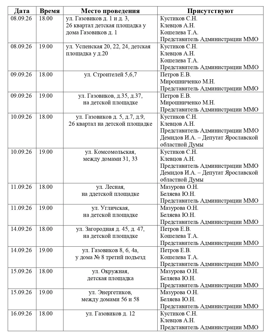 Уважаемые жители г.Мышкин! Приглашаем вас на встречу с депутатами Собрания депутатов Мы...