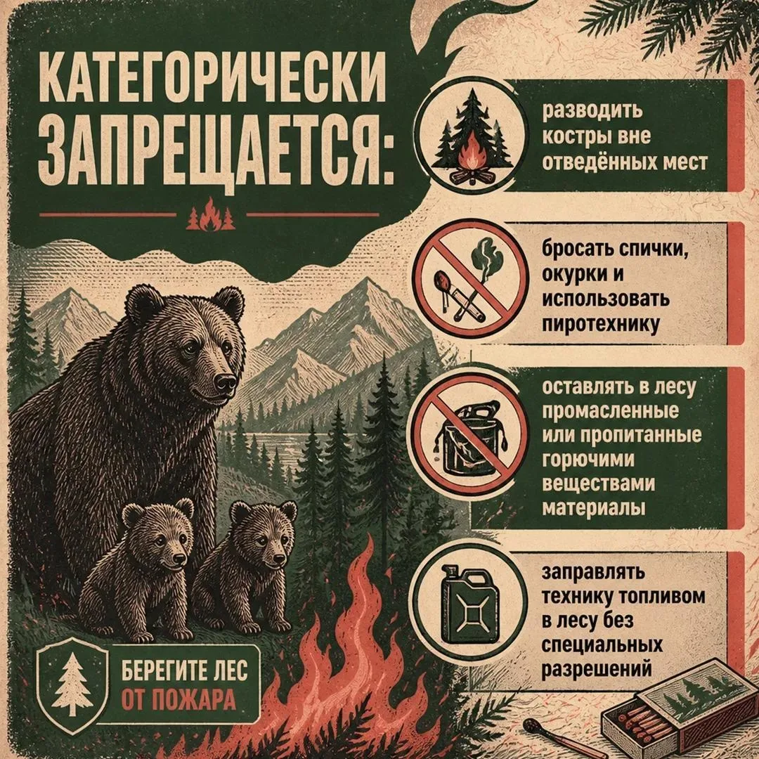 С 15 апреля по 20 октября в Кузбассе действует пожароопасный период.

В это время любые игры с огнем