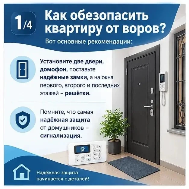 🚨 Квартирные кражи – как уберечь своё имущество?