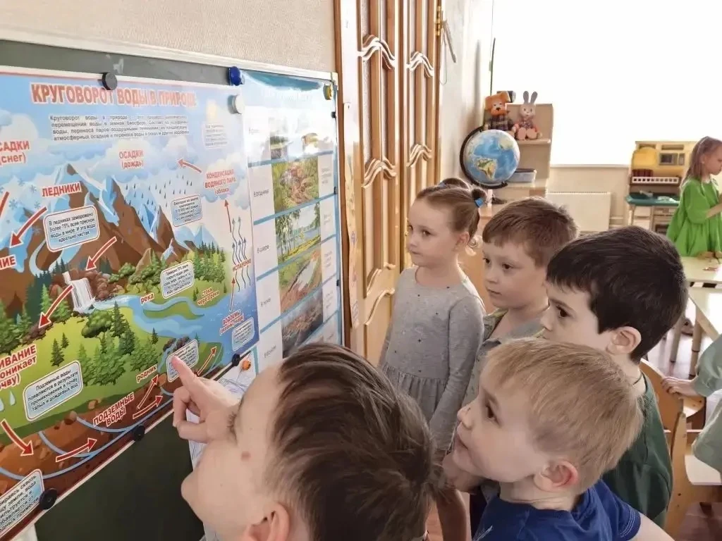 💧 22 марта отмечается Всемирный день воды.  👩‍🏫 Воспитатель Нино Амирановна провела для ребят из гру