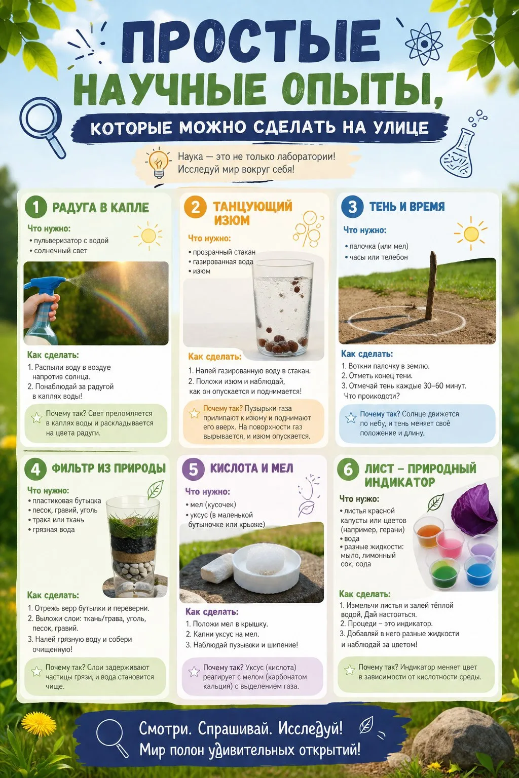 Наука под открытым небом! ☀️🔬