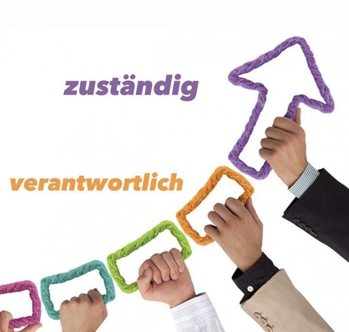 Все про ответственность

📌 zuständig für + Akk. — отвечать по должности / быть компетентным
➖ Ich b