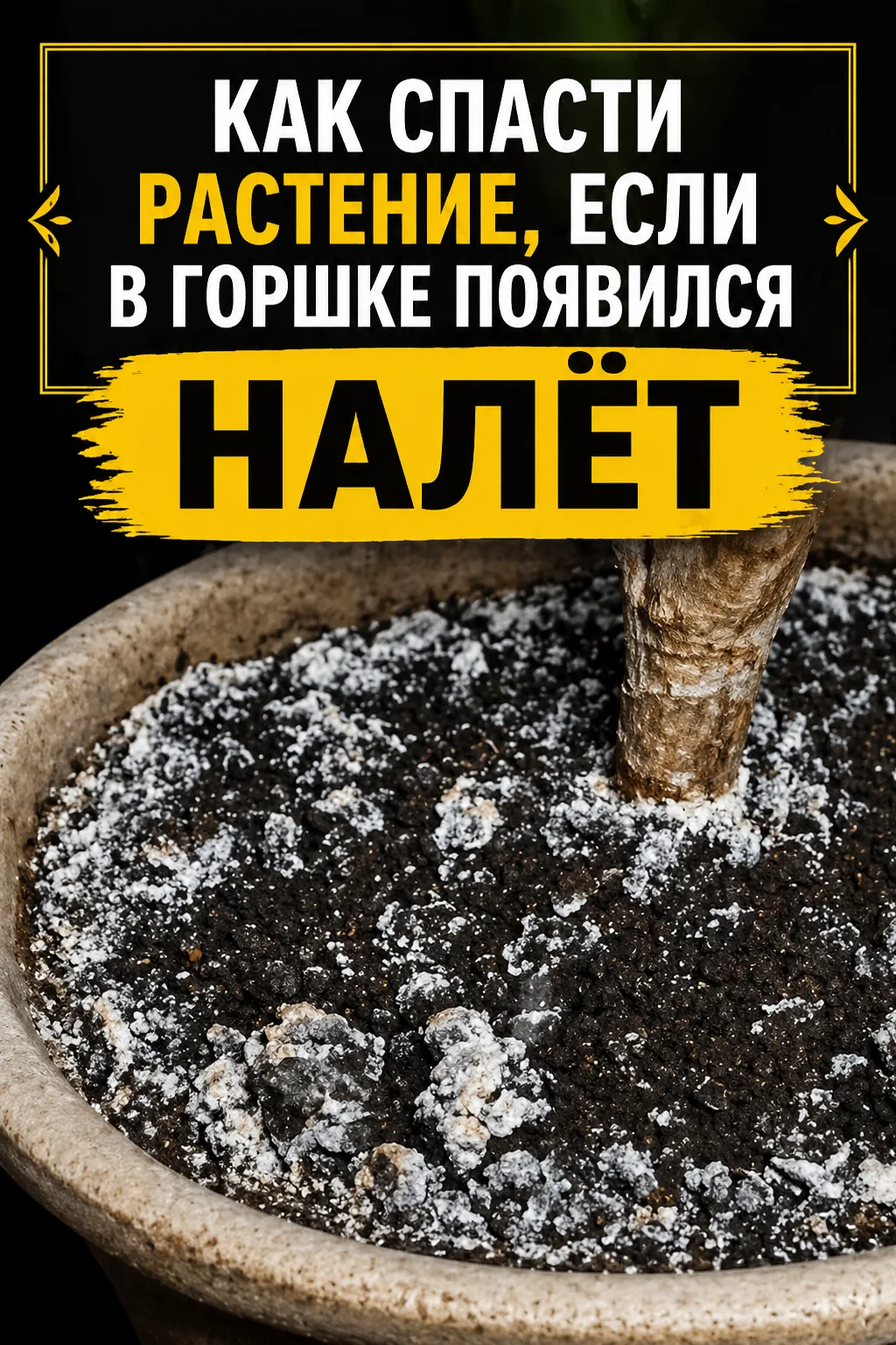 БЕЛЫЙ НАЛЁТ В ГОРШКЕ — ЭТО СИГНАЛ 🚨 

Растению срочно нужен другой уход.
Чаще всего причина в воде,