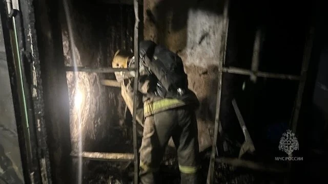 В Канске при пожаре в бане пострадал мужчина