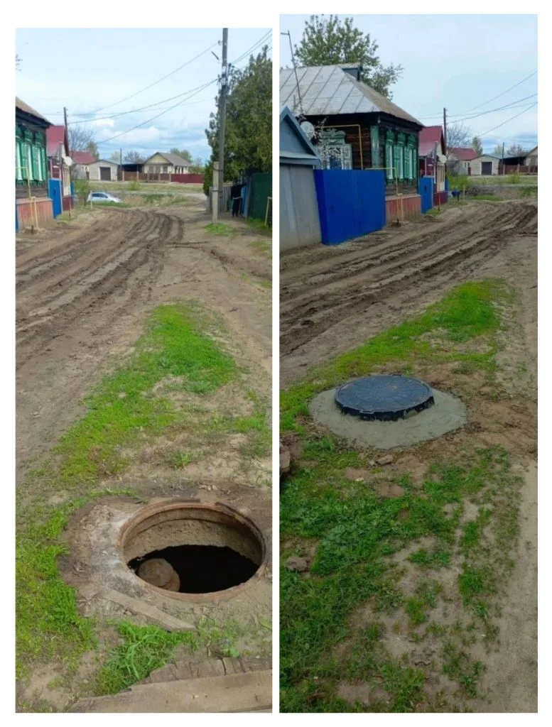 🛠️ В Заречной части города обновляют люки на водопроводных колодцах  В рамках программы по благоустр