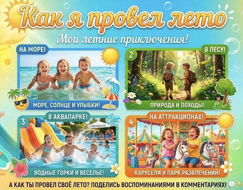 🌟До Дня знаний осталось совсем немного — скоро снова звонки, уроки, встречи с друзьями...