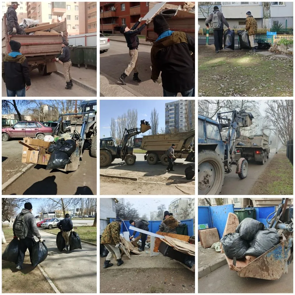 Силами УК "Уют" вывезен габаритный мусор с территорий/контейнерных площадок по адресам: