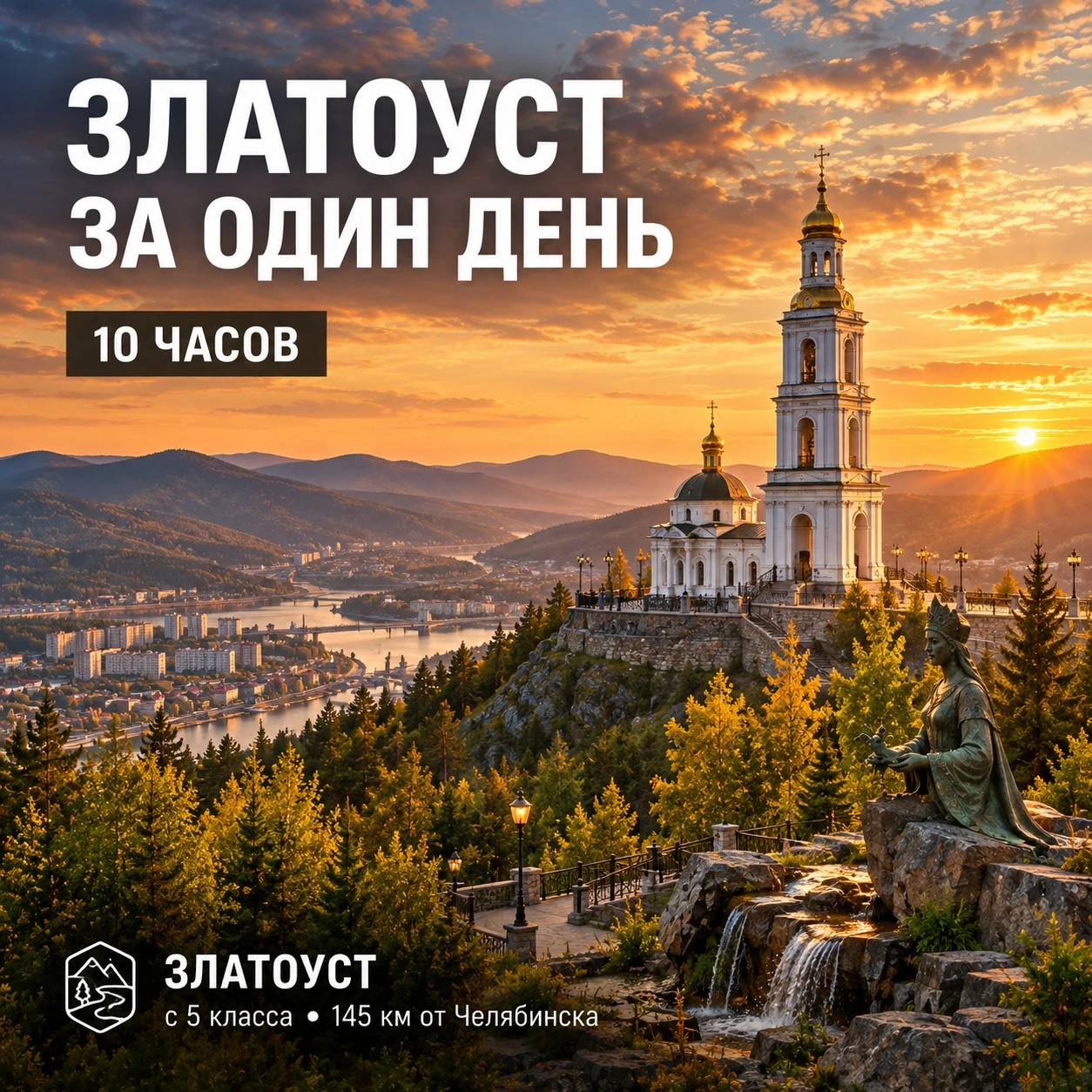 🏔 ЗЛАТОУСТ ЗА ОДИН ДЕНЬ