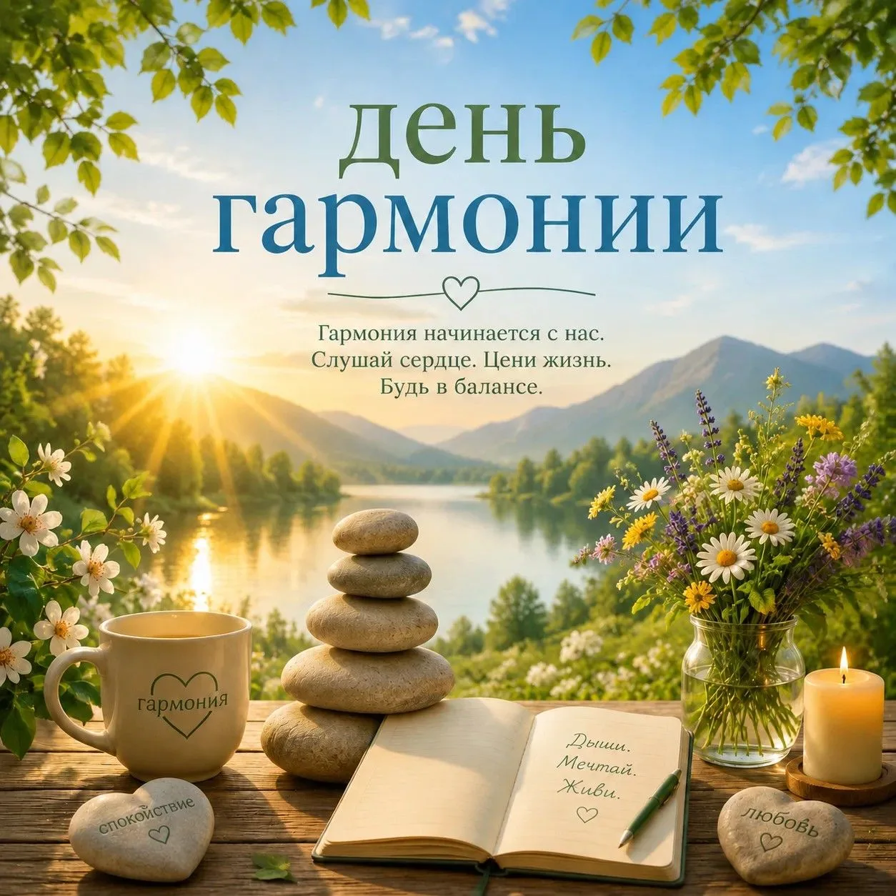 ✨ 18 июня — Всемирный день гармонии
Гармония начинается с простых вещей: умения слышать друг друга, 