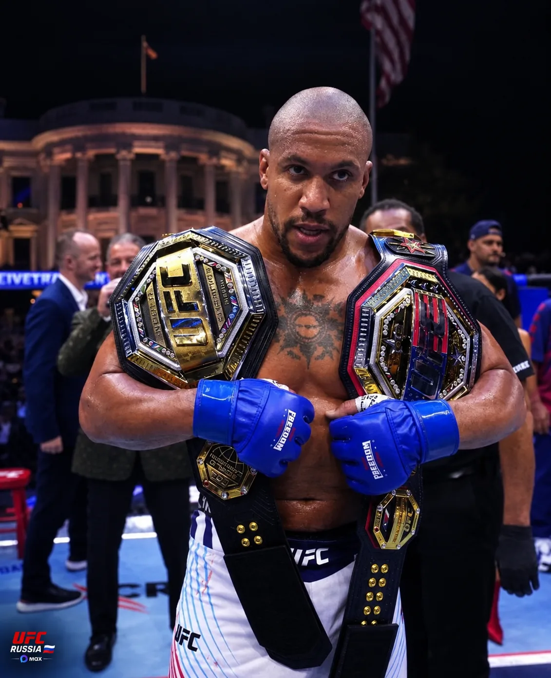 ⚡Сирил Ган теперь станет абсолютным чемпионом #UFC в тяжёлом весе после новости об осво...
