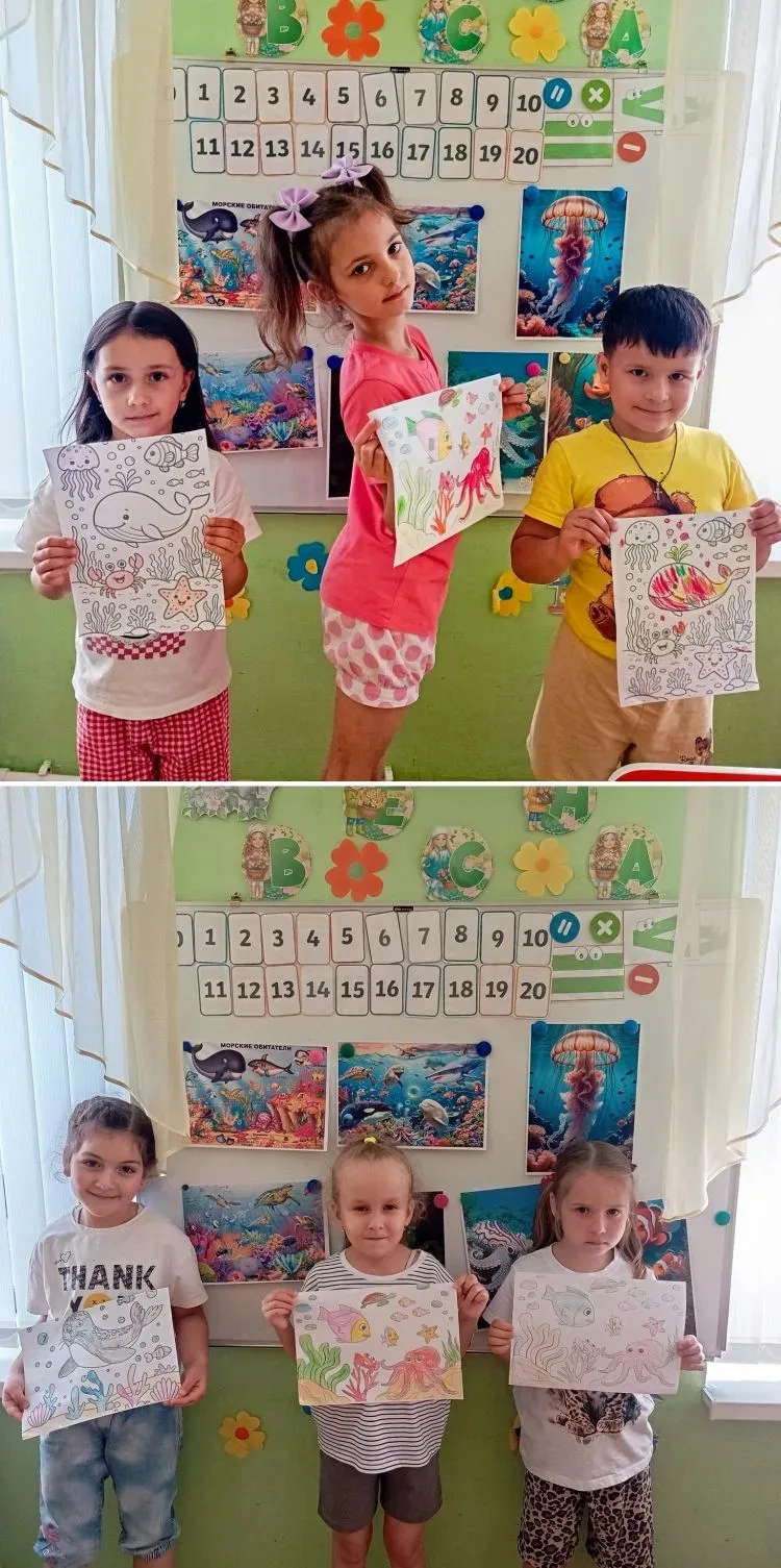 🌊 Всемирный день океана в группе «Сказка»🫍🦈🦭

Сегодня наши маленькие «сказочные» исследователи о