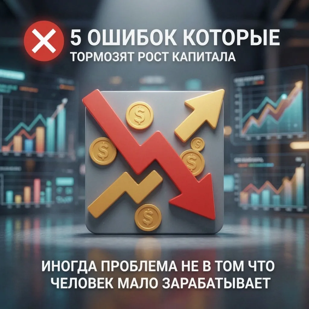 🚫 5 ОШИБОК, КОТОРЫЕ ТОРМОЗЯТ РОСТ КАПИТАЛА