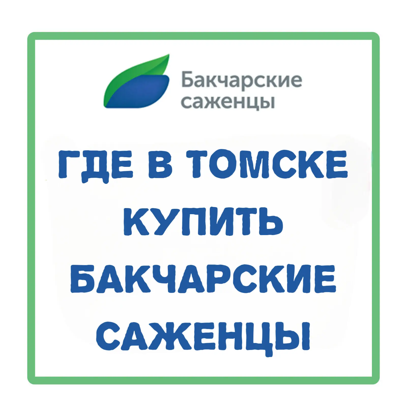 🌿 Где в Томске гарантировано купить именно наши саженцы? Два удобных адреса!

Томичи! Наши растения