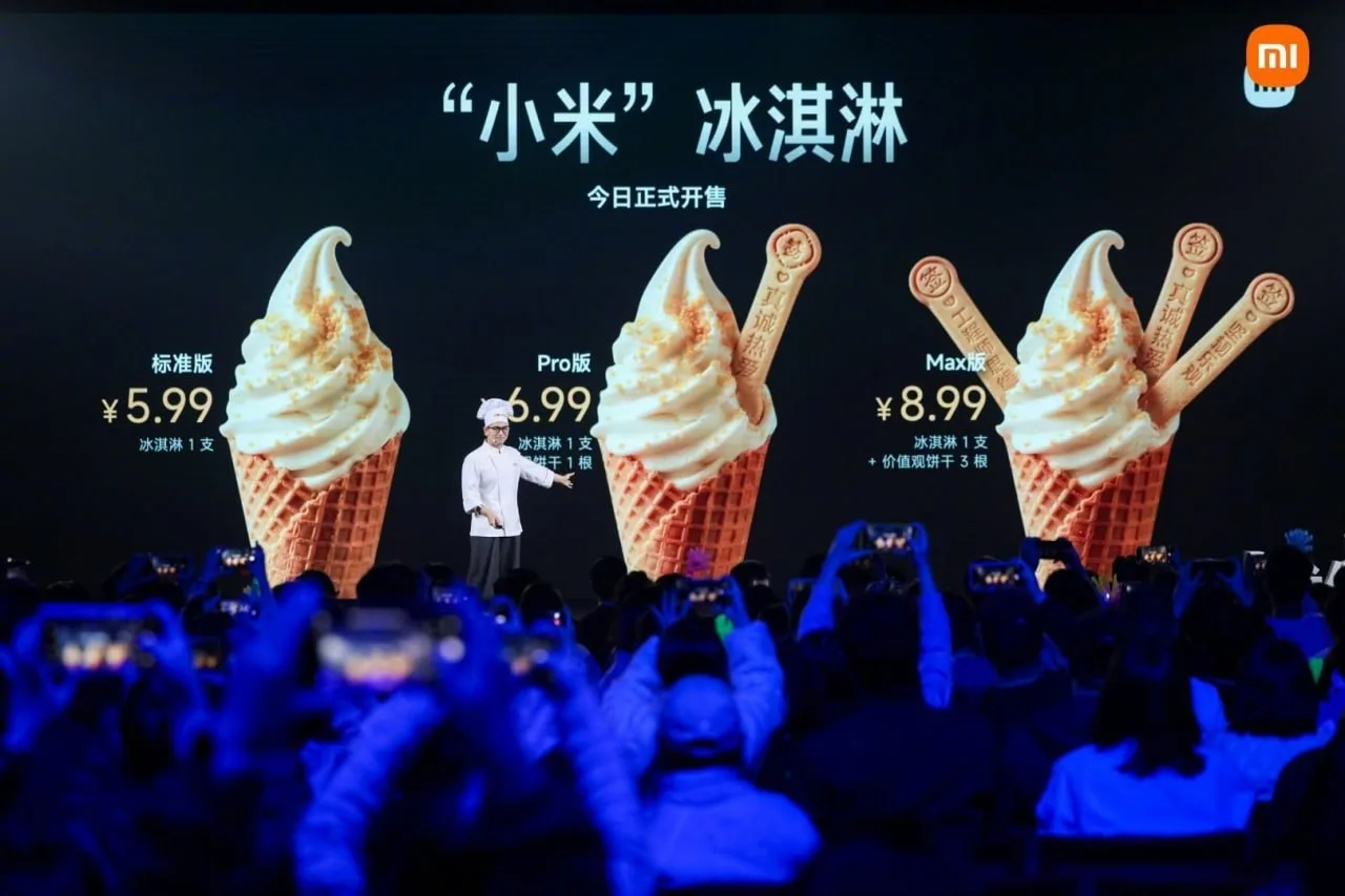 Xiaomi представила фирменное мороженое с версиями Pro и Pro Max.  Его рецепт придумал повар корпорат
