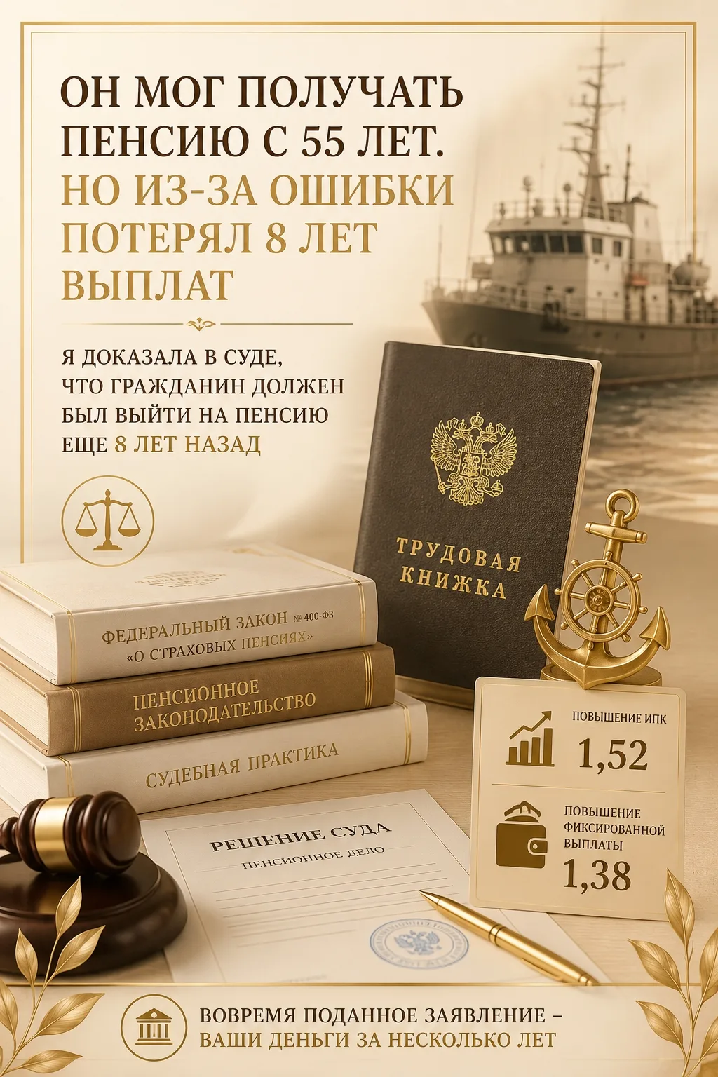 ОН МОГ ПОЛУЧАТЬ ПЕНСИЮ