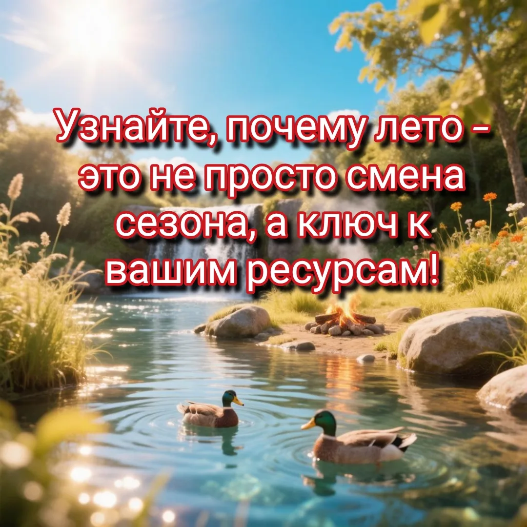 Узнайте из этого поста, почему лето — это не просто смена сезона, а ключ к вашим ресурс...