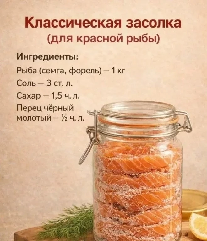 Засолка для красной рыбки 😎