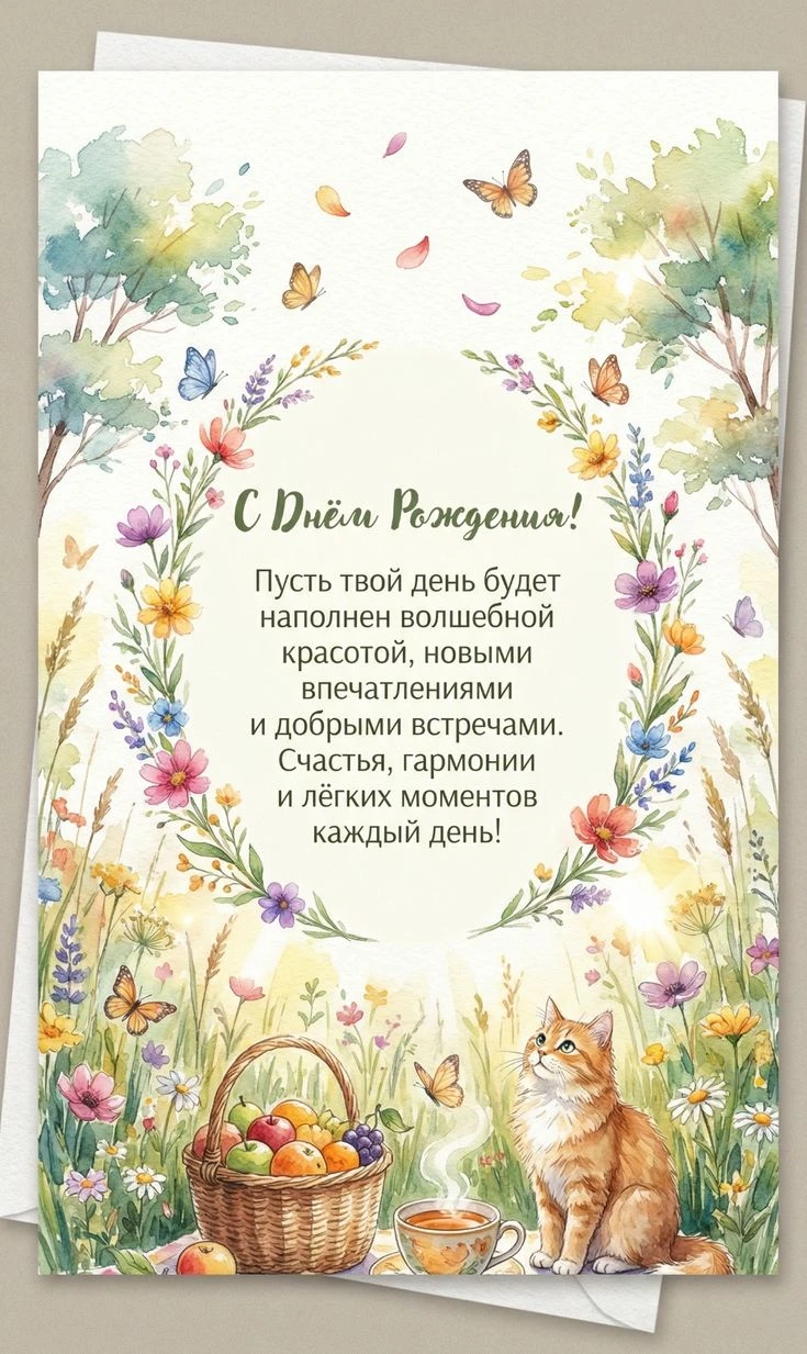 🥰 Оставляйте реакции, если понравилась открытка и делитесь с близкими ❤️