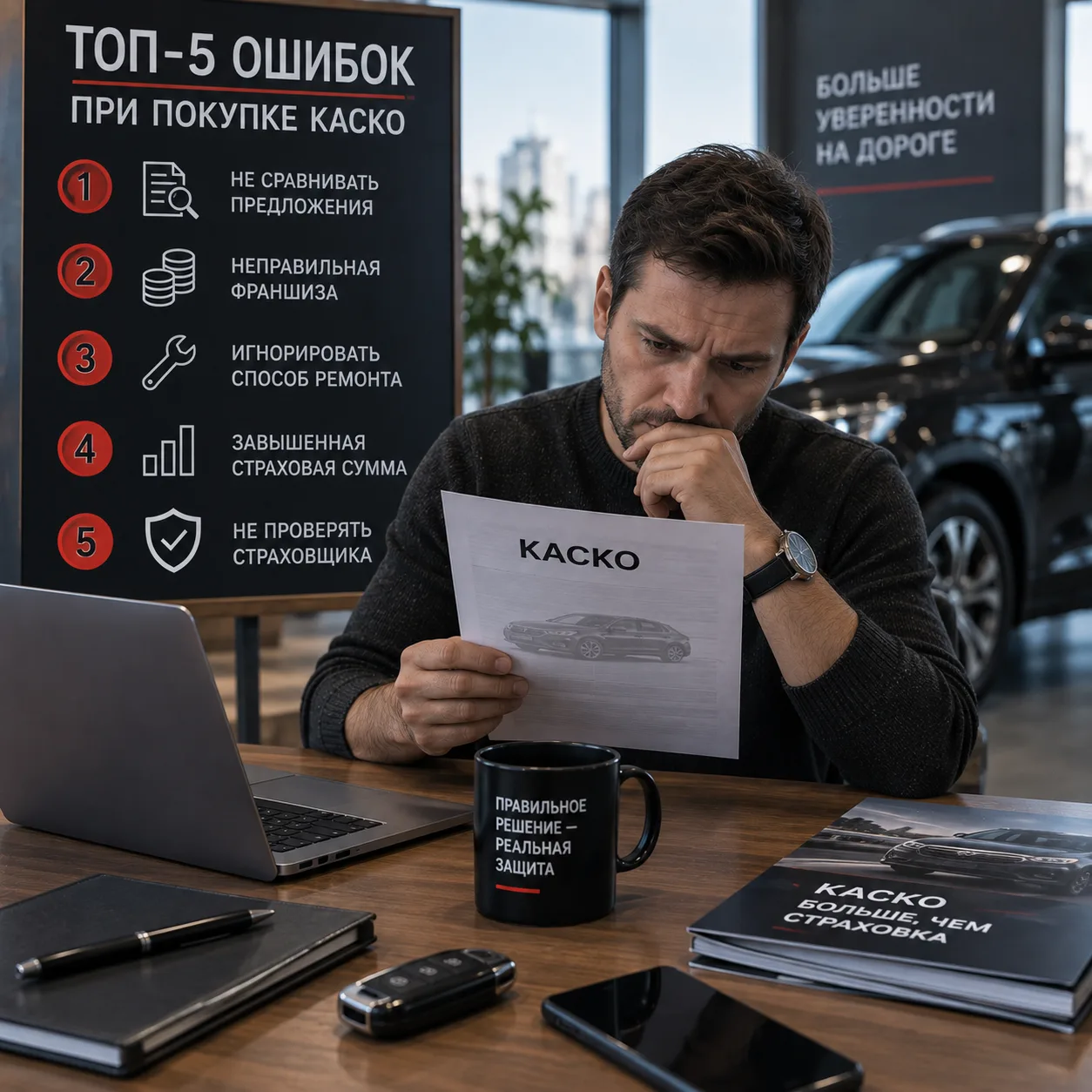 Топ-5 ошибок при покупке КАСКО, из-за которых вы переплачиваете.