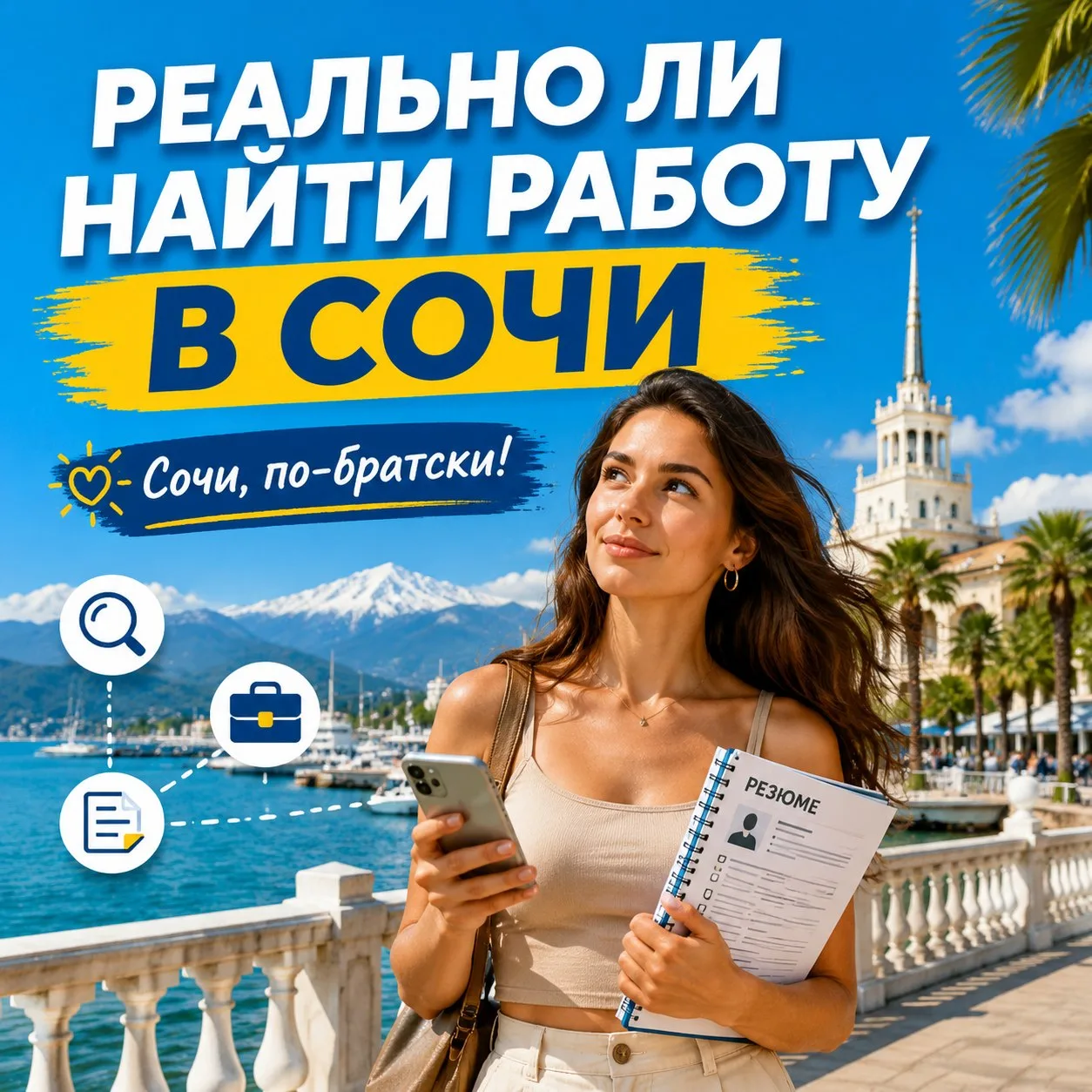 🧑‍🏭Правда ли, что в Сочи нет работы.
Коротко: нет. Если интересно, куда можно устроиться, читайте.