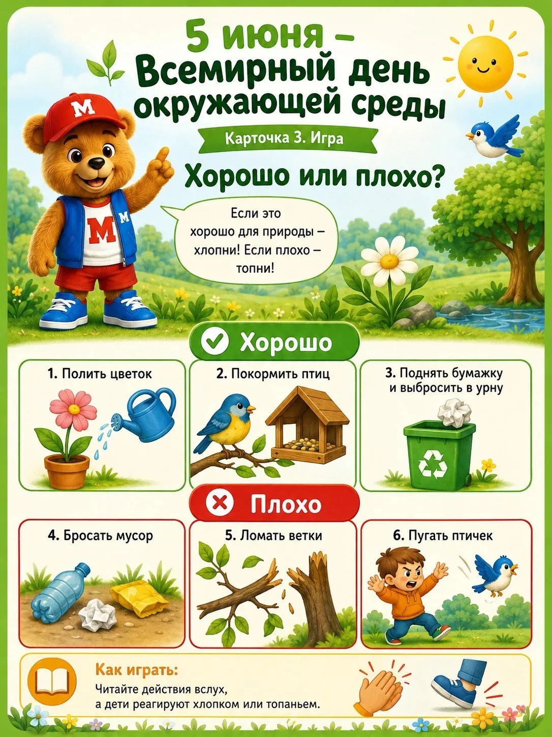 5 июня отмечается Всемирный день окружающей среды 🌿