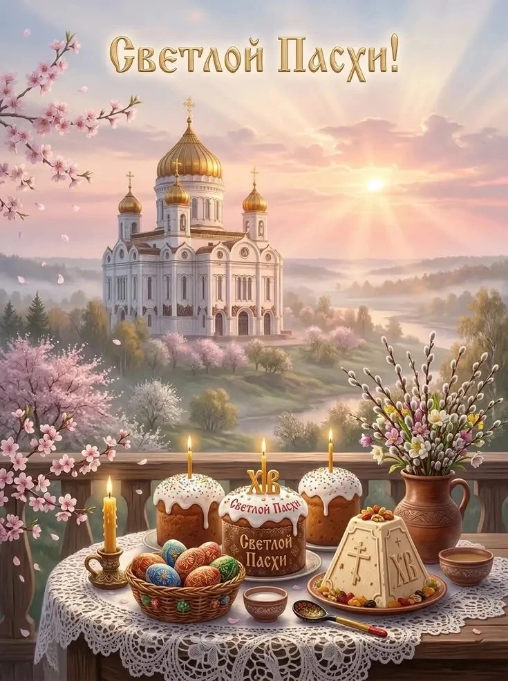 🕊 Поздравляем всех православных с праздником Светлой Пасхи!     🕊Пусть у каждого будет истинная и бо