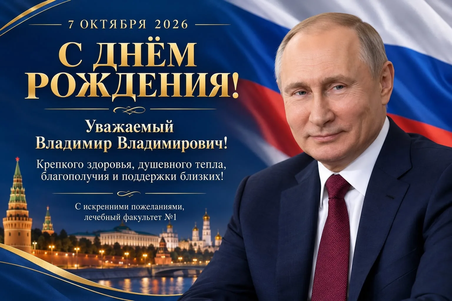 🇷🇺 С ДНЁМ РОЖДЕНИЯ, ВЛАДИМИР ВЛАДИМИРОВИЧ! 🇷🇺