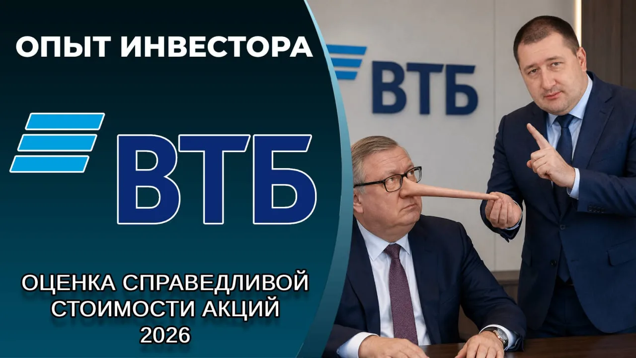🏦 ВТБ (#VTBR): справедливая стоимость акций, дивиденды 2026

Оценка справедливой стоимости 70 руб.,