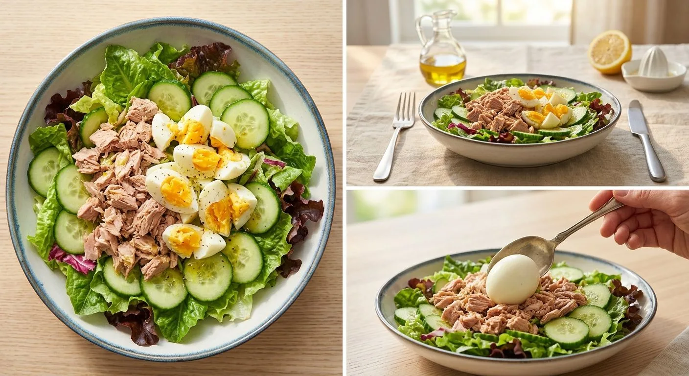 🥗  Салат с тунцом и яйцом