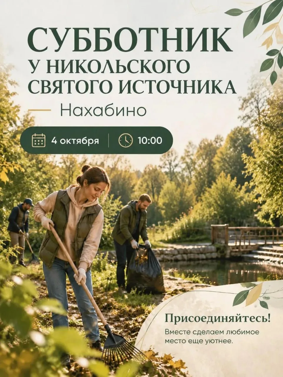 Администрация округа анонсирует проведение субботника в ближайшее воскресенье