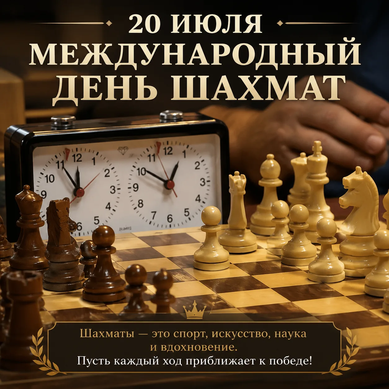 Гроссмейстеры рождаются не только в больших городах! С Международным днем шахмат!
Сегодня, 20 июля, 