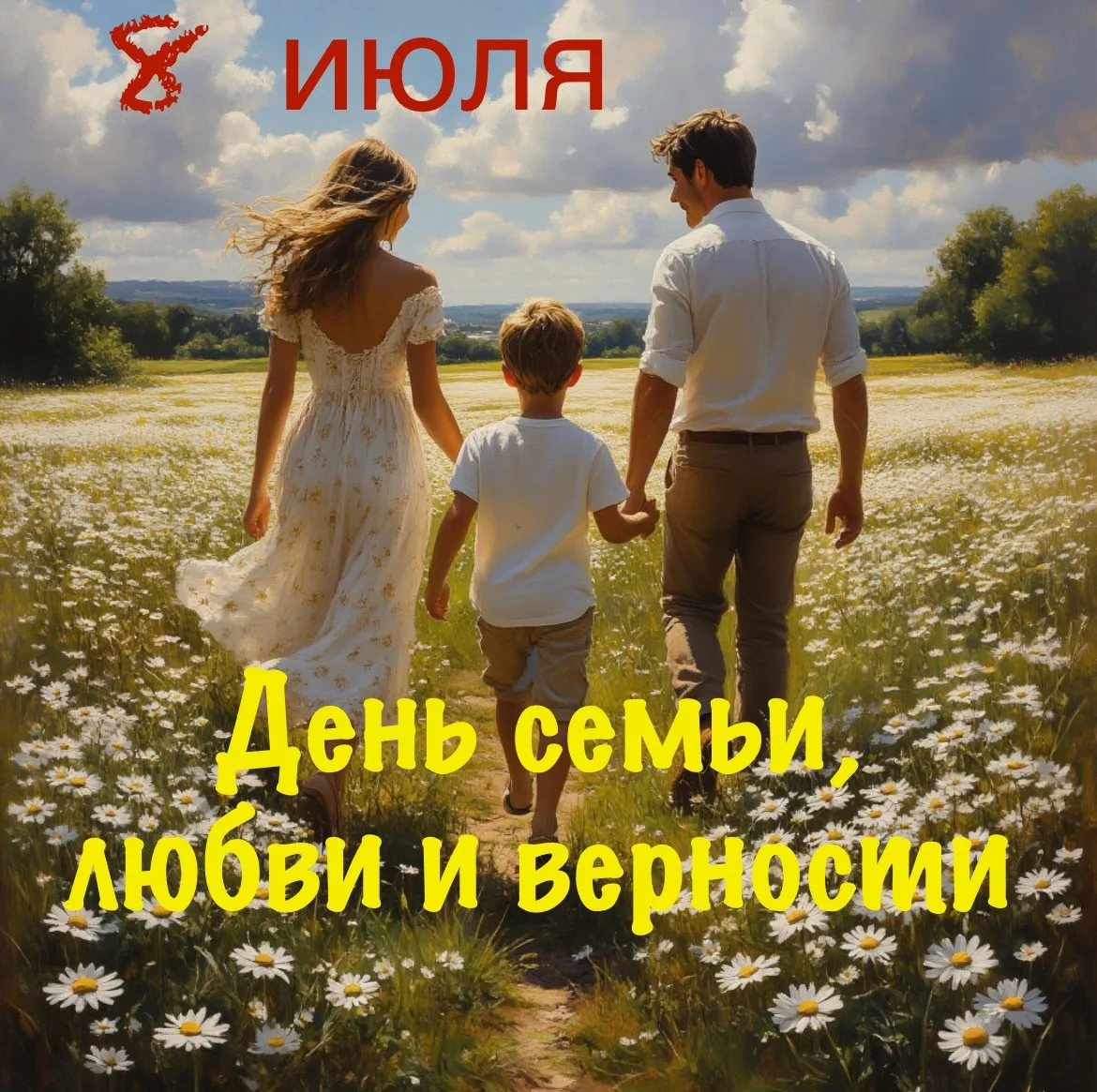 👩‍❤️‍👨Сегодня, 8 июля, мы отмечаем один из самых тёплых и душевных праздников — День семьи, любви 
