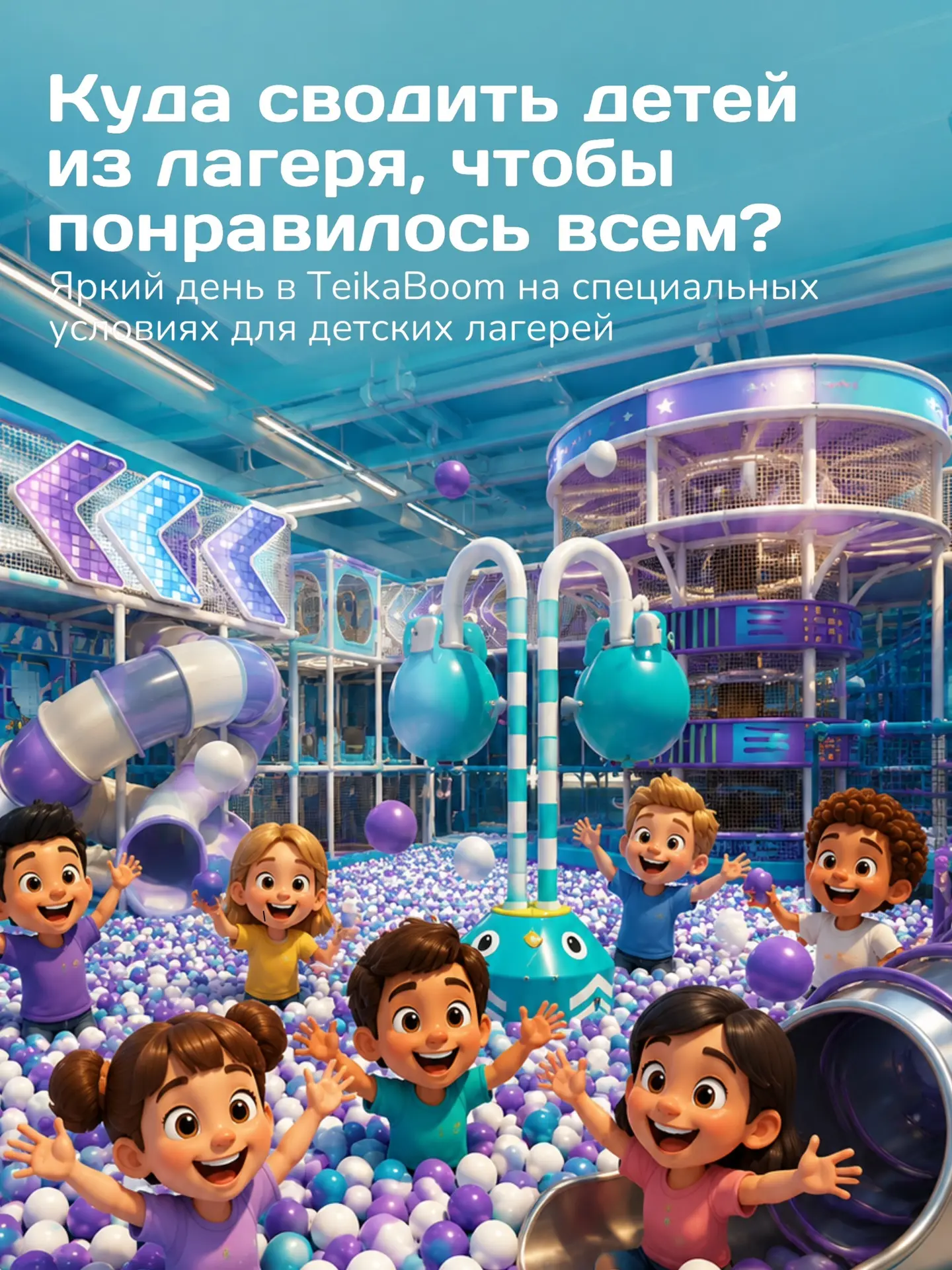 Яркий день для детей и выгодные условия для лагеря 🎉