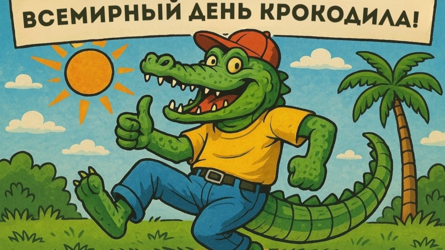 🐊Крокодил в реке таится:
Берегись и зверь, и птица.
Он коварен и хитёр,
А во рту зубов забор.

🌍В 