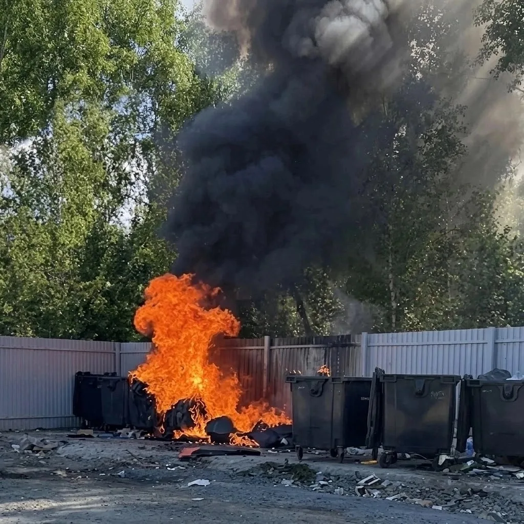 🗑️В Челябинской области сожгли больше 200 мусорных контейнеров