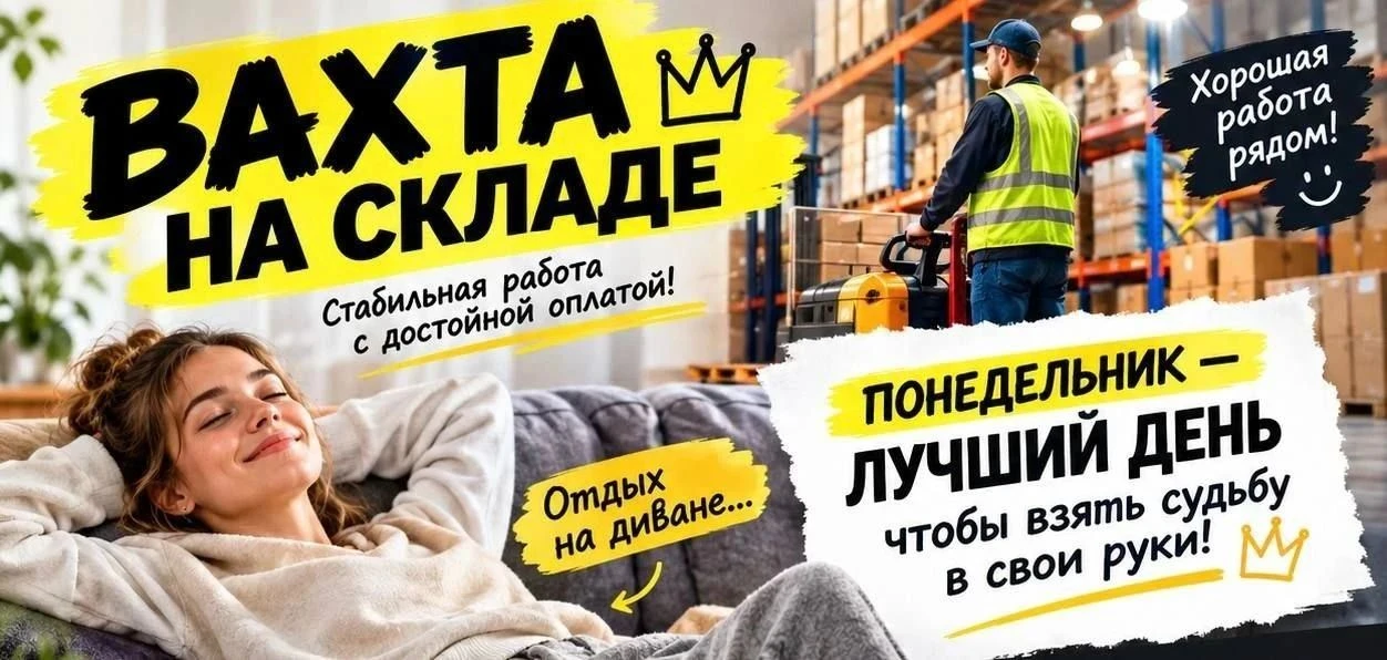 Ищете работу с высоким доходом и полным обеспечением? На склады Московской области сроч...