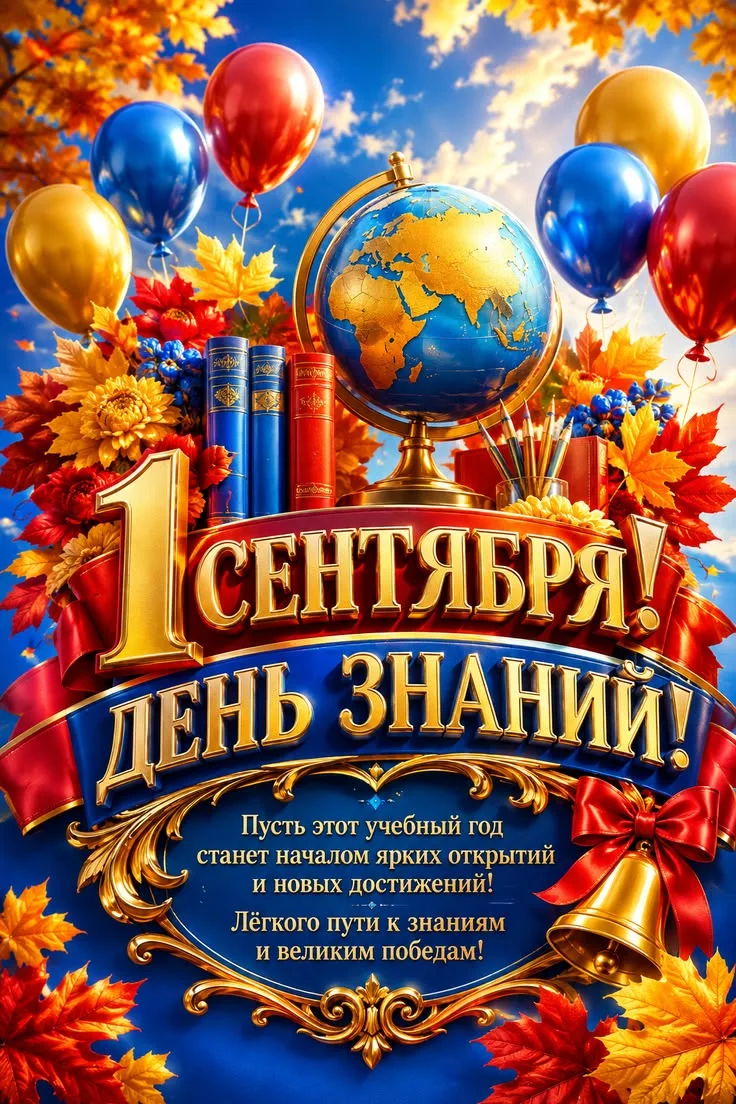 🍁 С Днём знаний! С 1 сентября! 🔔