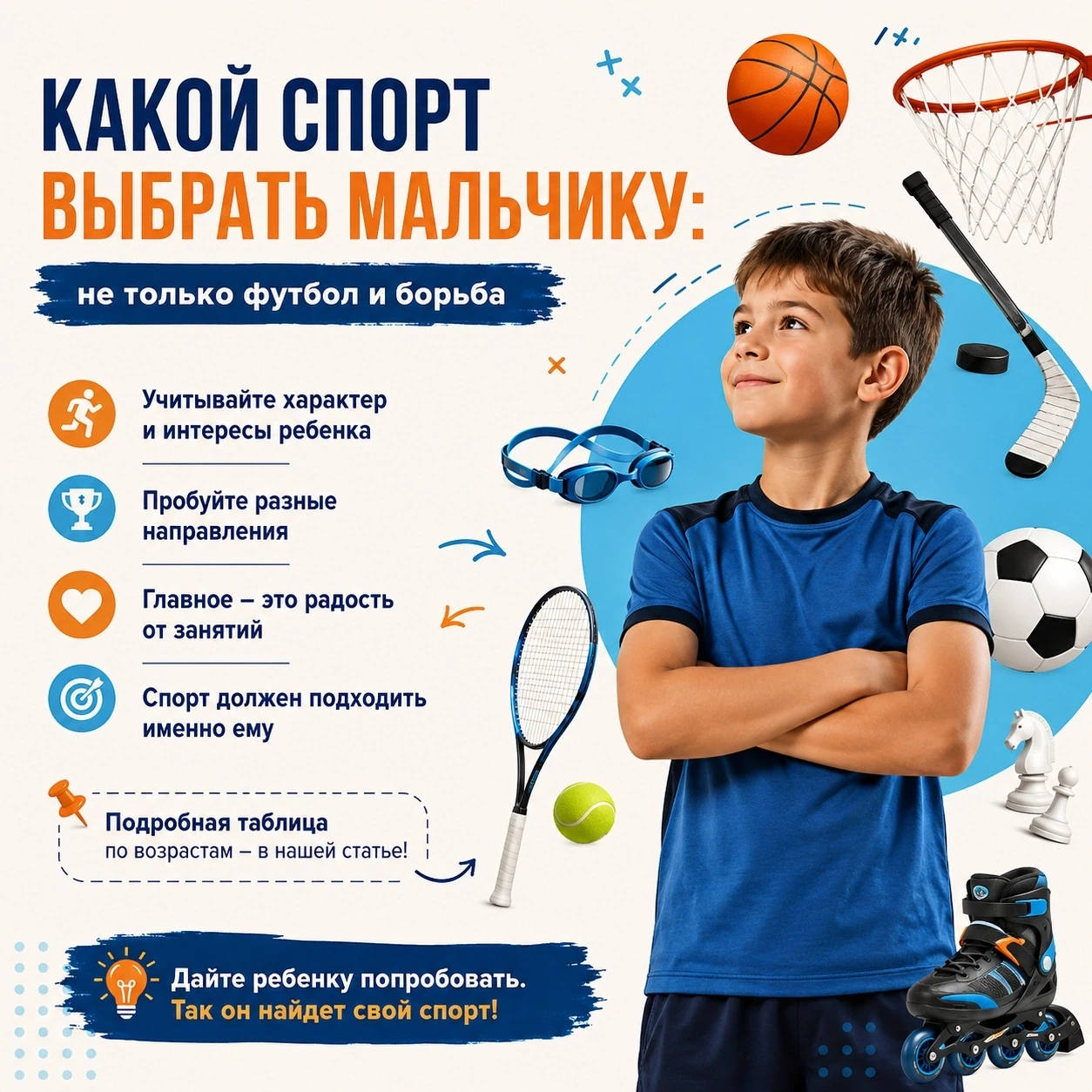 🏅 Какой спорт выбрать мальчику: не только футбол и борьба