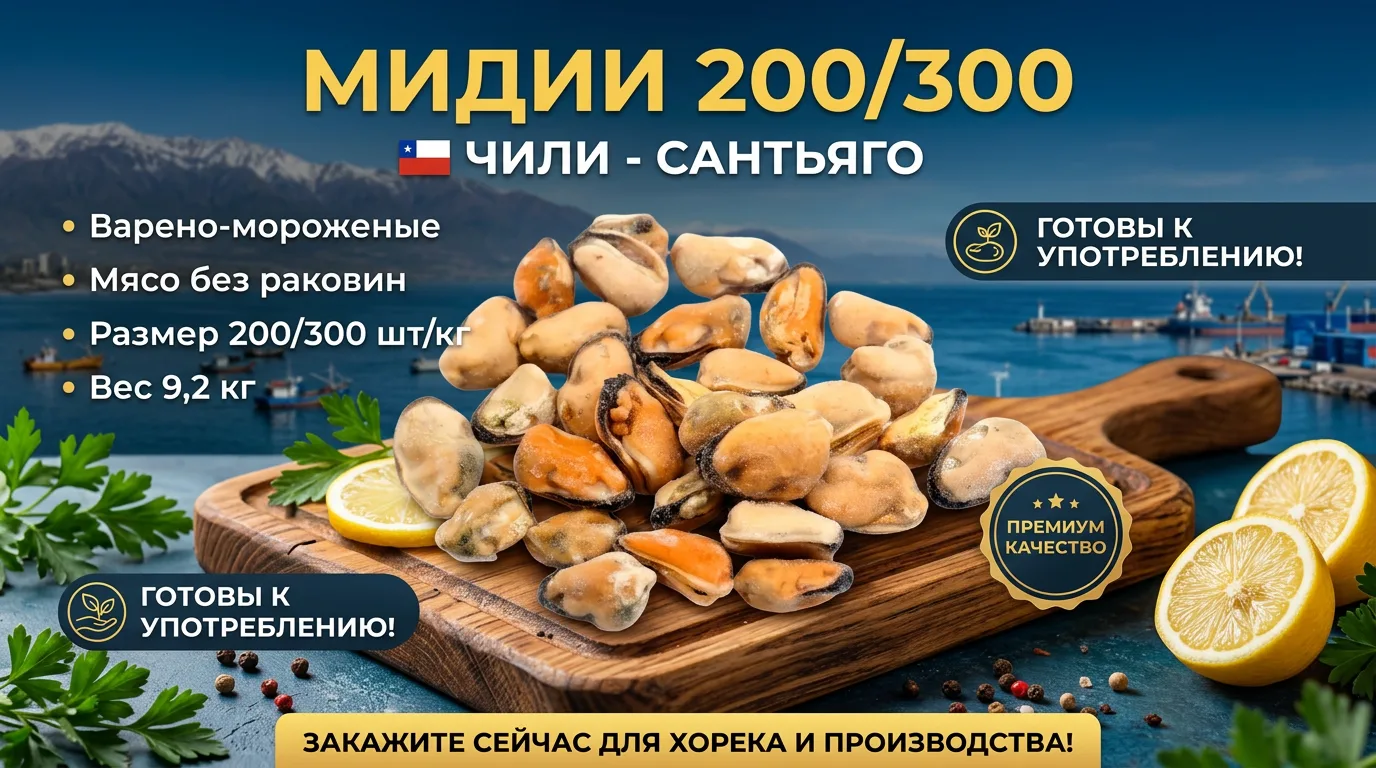 🦪 МИДИИ ИЗ ЧИЛИ — ГОТОВОЕ МЯСО ДЛЯ ВАШИХ БЛЮД