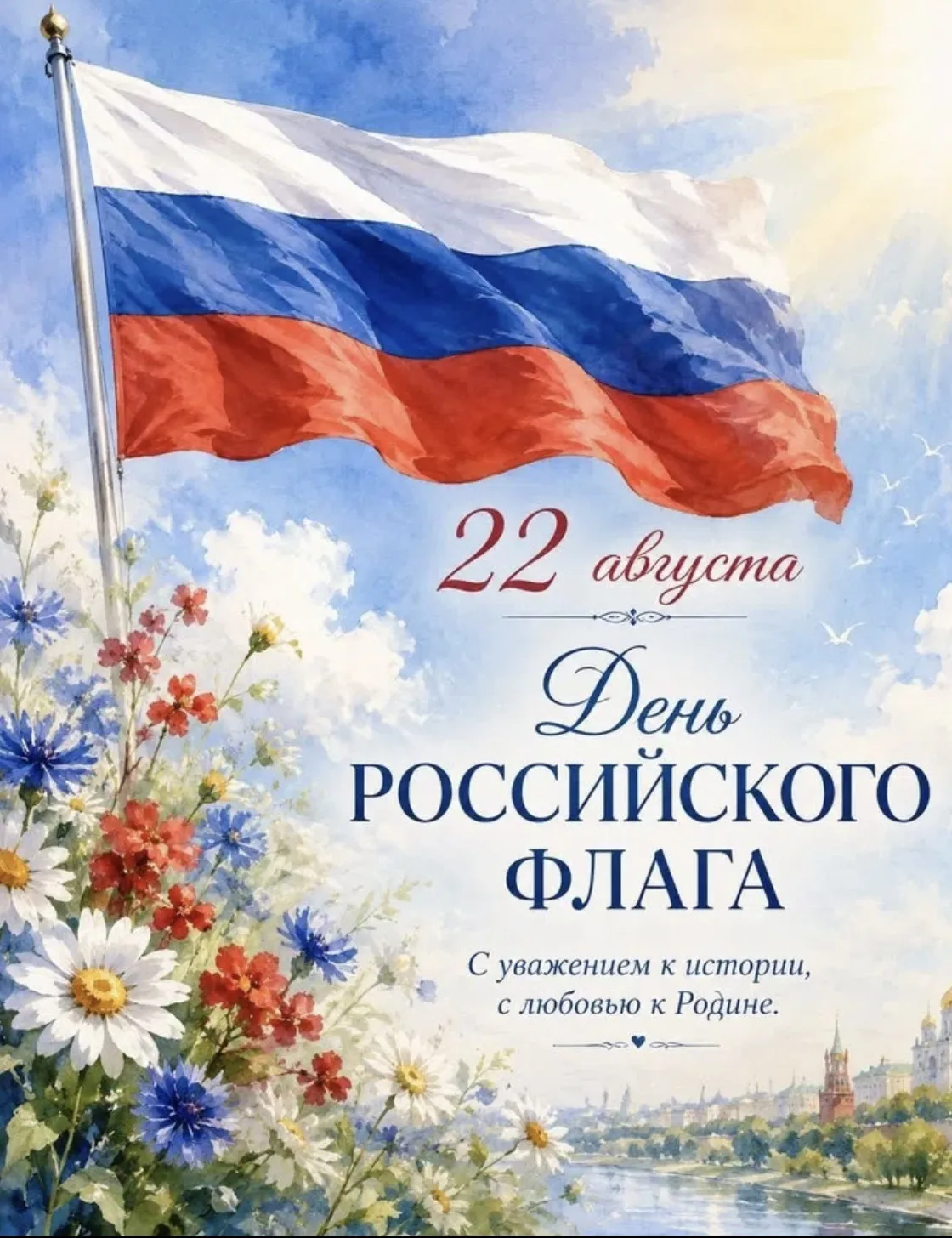 Сегодня отмечают День государственного флага России. Наш триколор — это не просто краси...
