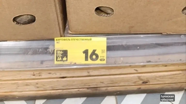 🥔 До 17₽ за кг подешевел картофель в Брянской области