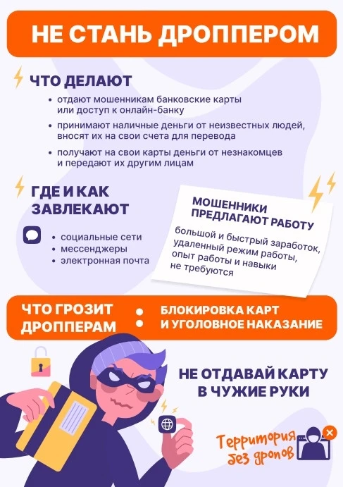 «Урал без дропов»

В Свердловской области стартовал проект «Урал без дропов», направленный на предуп