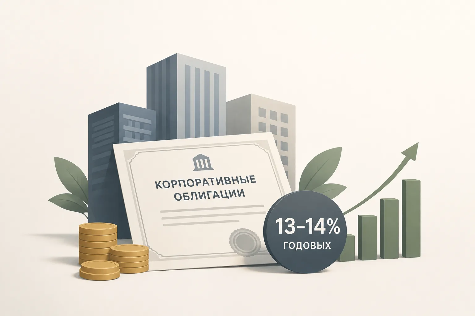 Корпоративные облигации с доходностью 13-14% и менее годовых