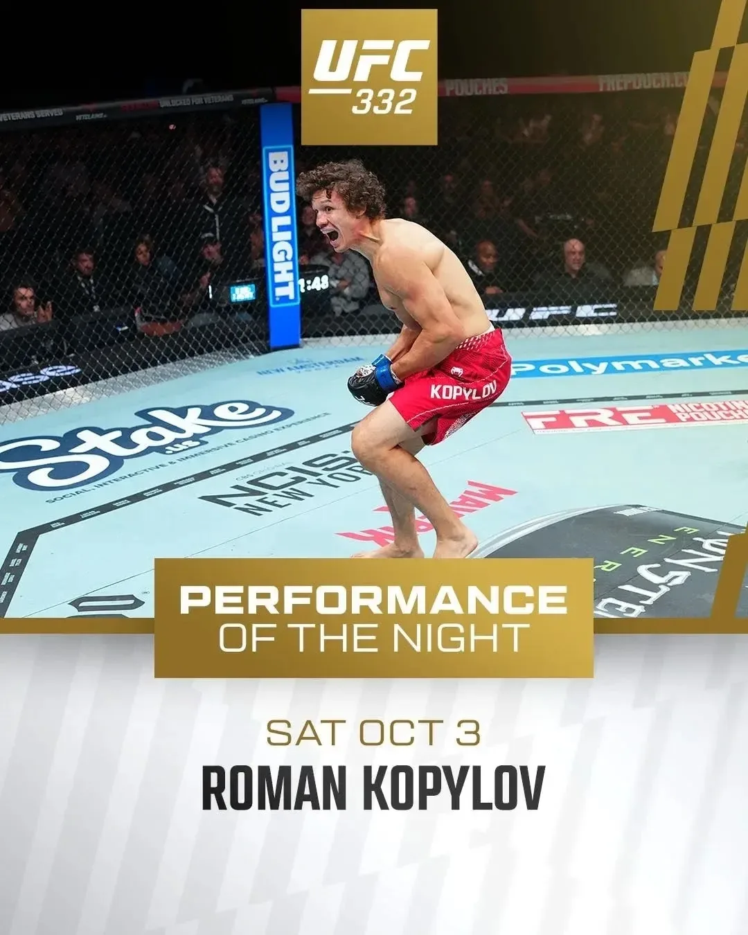 📋 Результаты и бонусы UFC 332
