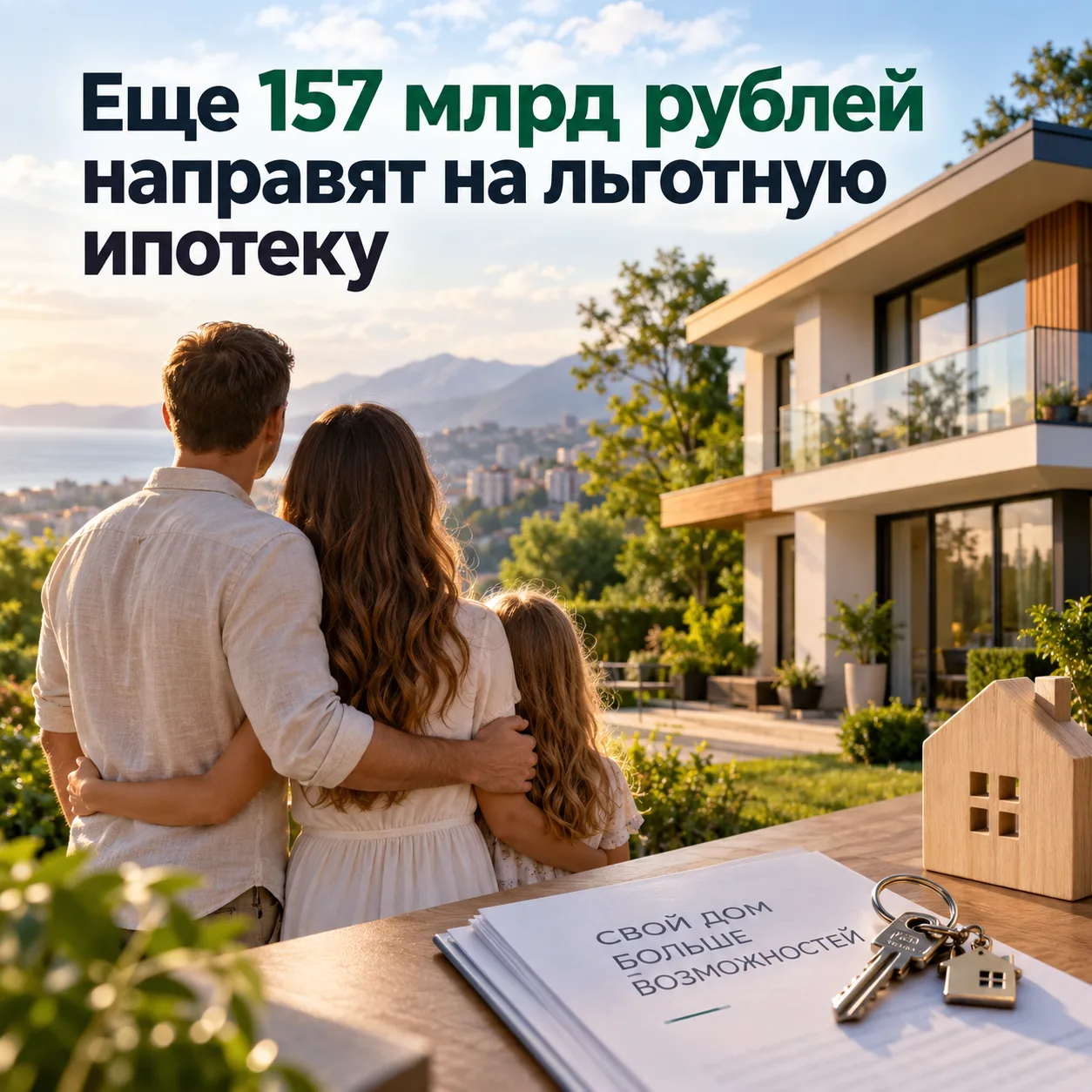 🔑 Еще 157 млрд рублей направят на льготную ипотеку. Об этом сообщил премьер-министр РФ...