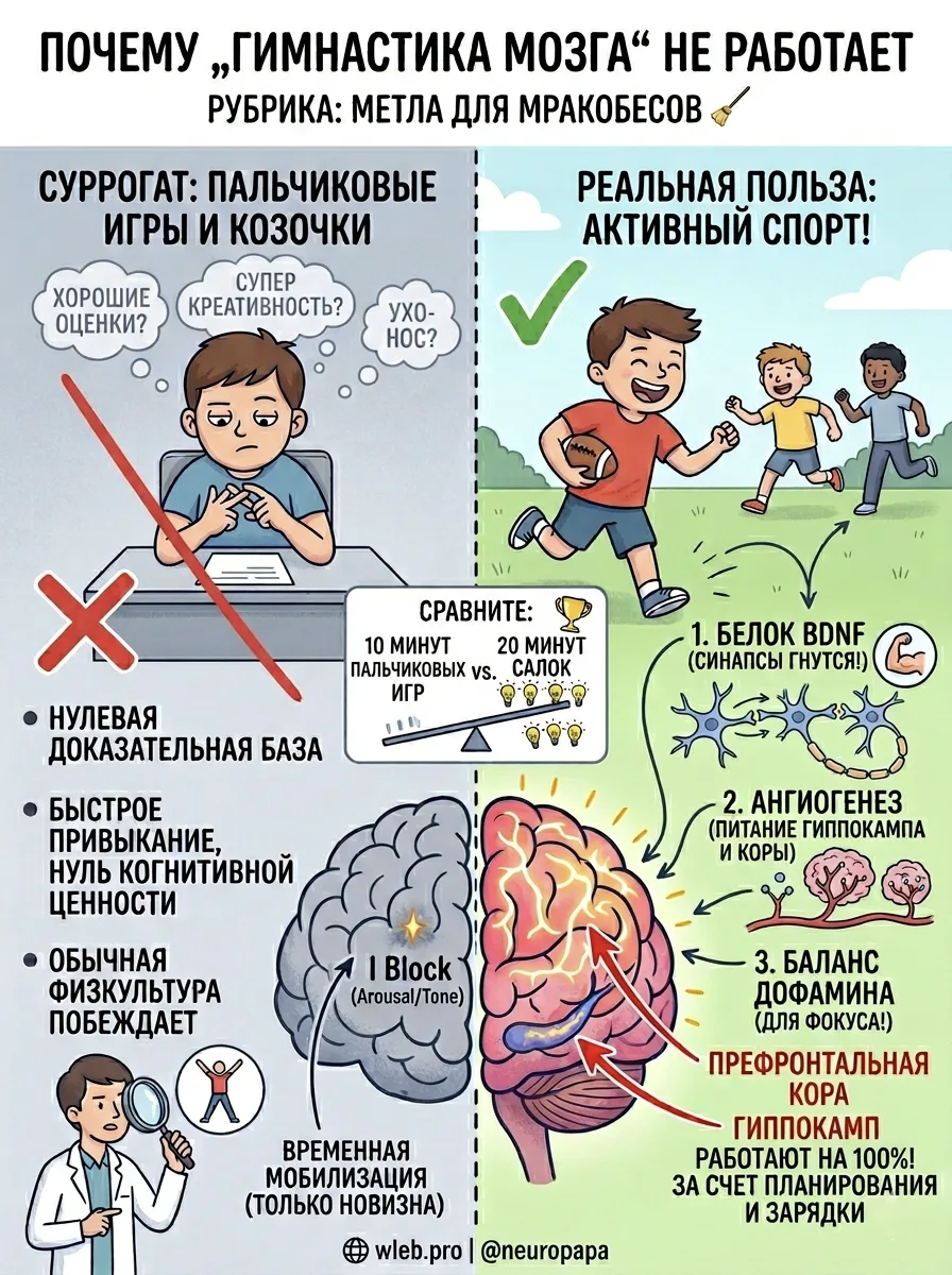 ✌️ Почему «гимнастика мозга» не работает