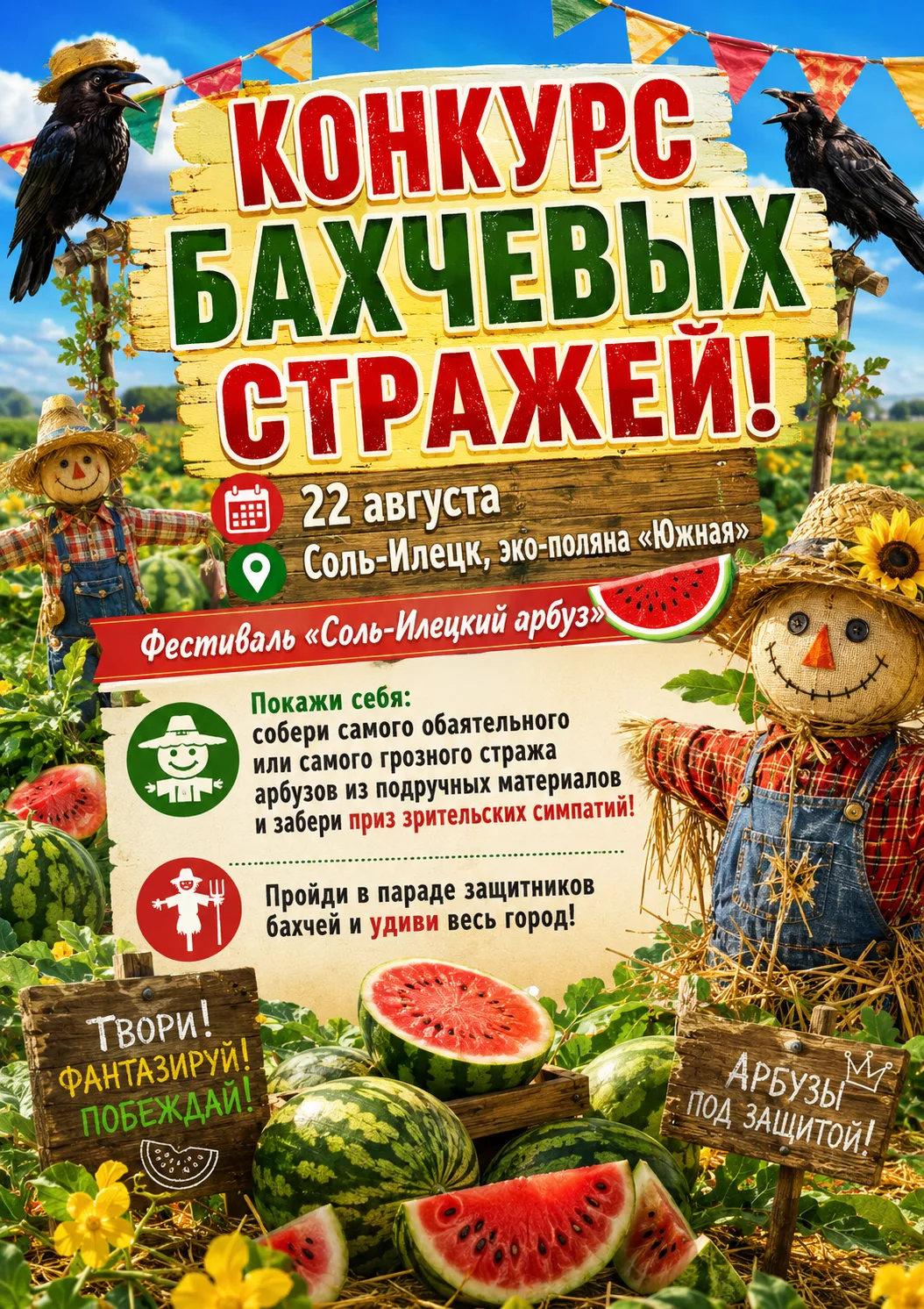 КОНКУРС БАХЧЕВЫХ СТРАЖЕЙ!