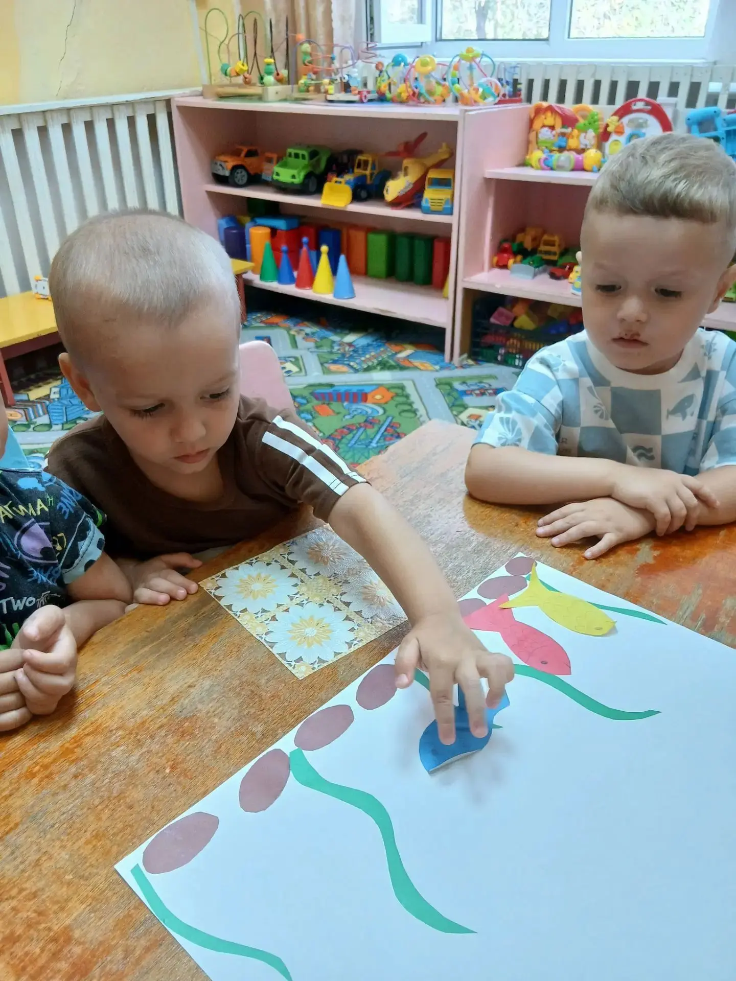 Наш первый коллективный шедевр! 🐠🌊