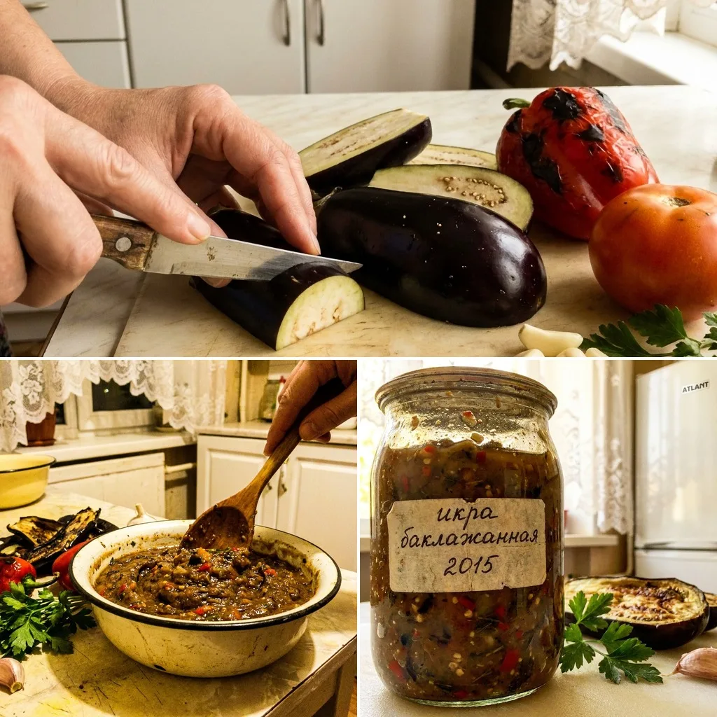 🍆 ИКРА БАКЛАЖАННАЯ КЛАССИЧЕСКАЯ

Густая, ароматная, с дымком от запекания. Намазывается на хлеб, ид